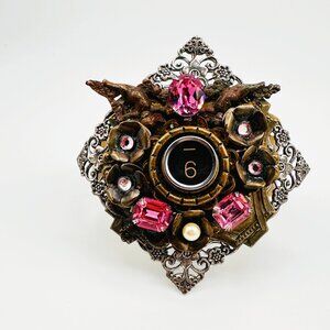 Fab for Festivals! OOAK Handmade Assemblage Victorian Style Cuff Bracelet